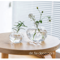 Klares Mini -Glas -Vase -Neujahrsgeschenk